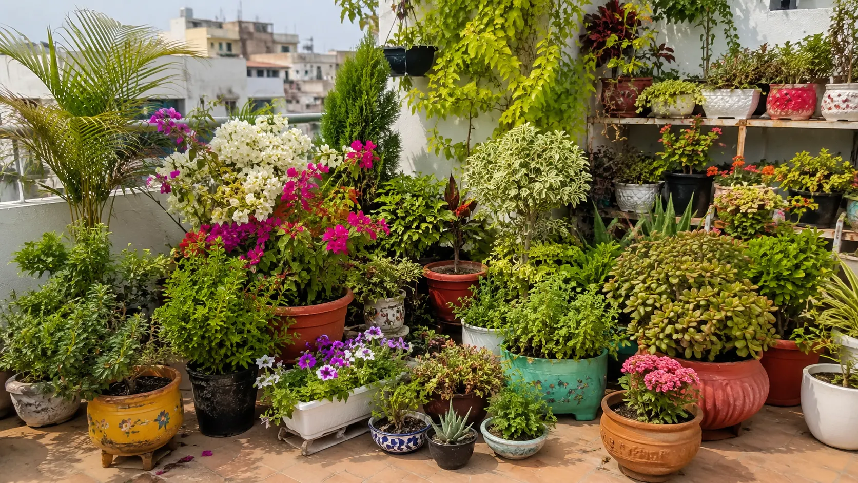 Mismatched Planting Styles